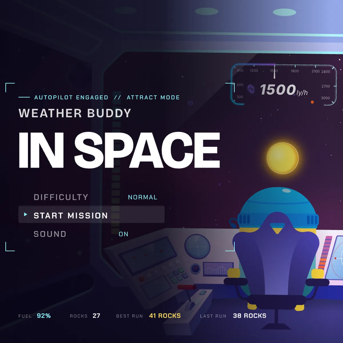 The Full Game: the finished game's start screen